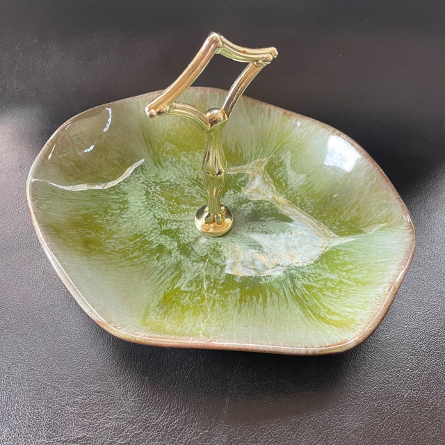 Blue Mountain Pottery Georgian Bay 70's Candy Dish w/ Handle - photo 2