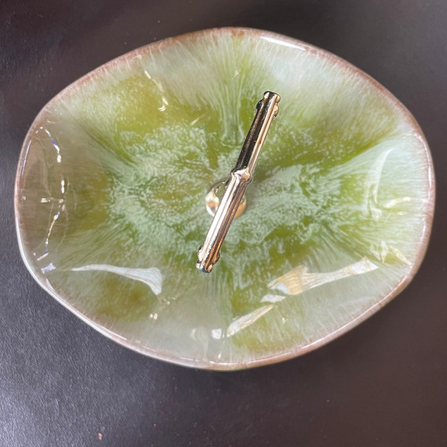 Blue Mountain Pottery Georgian Bay 70's Candy Dish w/ Handle - photo 4