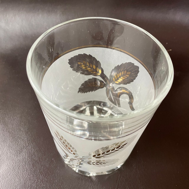 50s MCM Devalbor Italy Frosted Covetro Ice Bucket Wheat Sheaf - photo 2