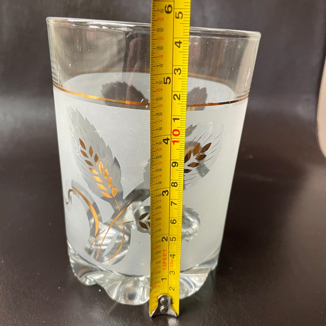 50s MCM Devalbor Italy Frosted Covetro Ice Bucket Wheat Sheaf - photo 3