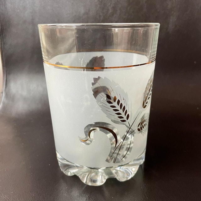 50s MCM Devalbor Italy Frosted Covetro Ice Bucket Wheat Sheaf - photo 5