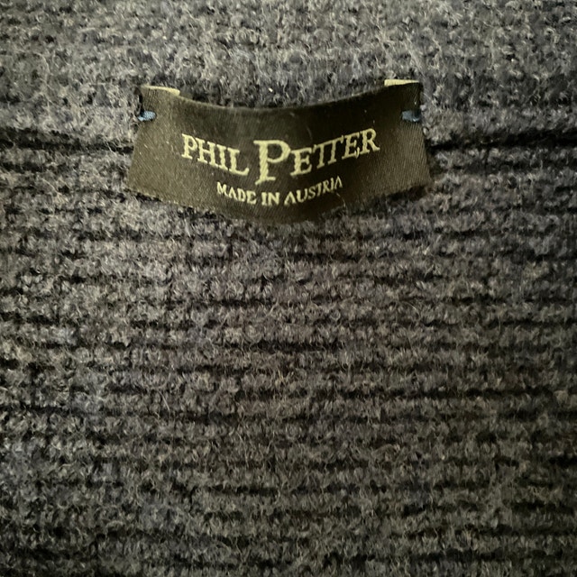 Phil Petter Men's Zipper Cardigan Sweater Wool/Cotton Blend - Sm - photo 4