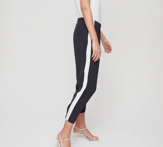 Aritzia Babaton Dexter Pant Black White Stripe Size 12 - photo 5