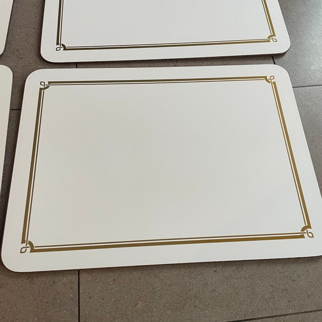 Set of 6 x Jason Cork Backed Table Placemats-11 1/4" x 8 1/4" - photo 2