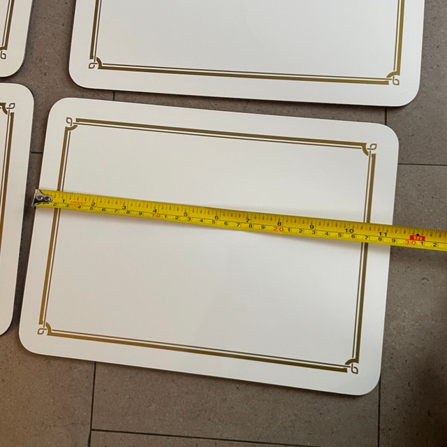 Set of 6 x Jason Cork Backed Table Placemats-11 1/4" x 8 1/4" - photo 5