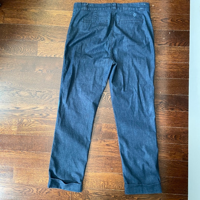 Tory Burch Dark Denim Etta Cuffed Jeans - Size 28 - photo 5