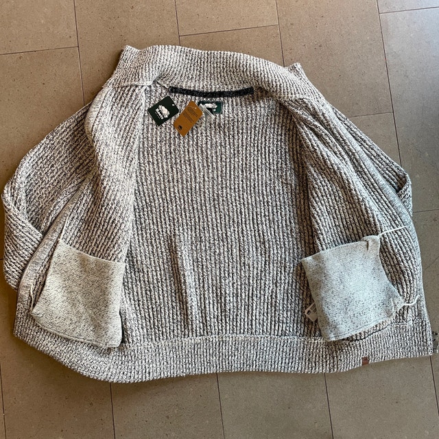 NWT Men's Roots Snowy Fox Zip Cardigan Sweater Jacket - Size S - photo 4