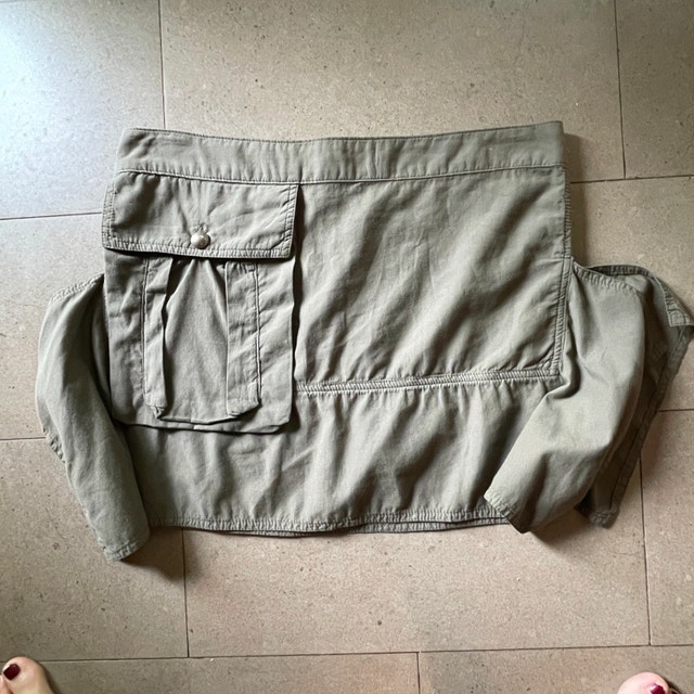 Stella McCartney Khaki Green Mini Skirt - Made in Italy - Sz 12 - photo 2