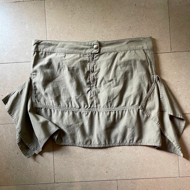 Stella McCartney Khaki Green Mini Skirt - Made in Italy - Sz 12 - photo 4