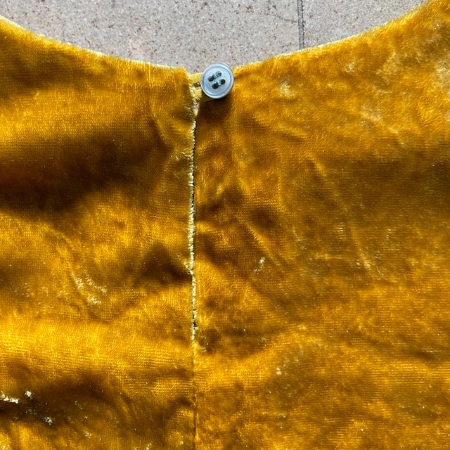 J.Crew Mustard Yellow Gold Velvet Keyhole Back Tank Top-Sz.8 - photo 5