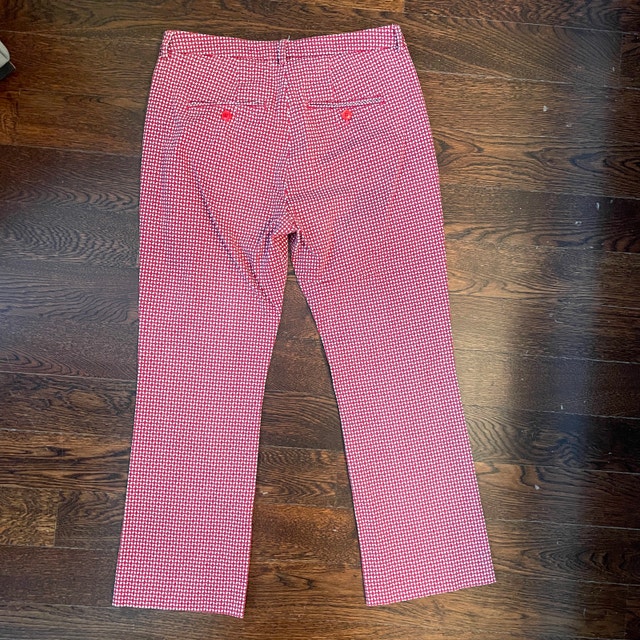 Max Mara Weekend Stretch Capri Pants Flare Red/Blue/White-Size 4 - photo 3