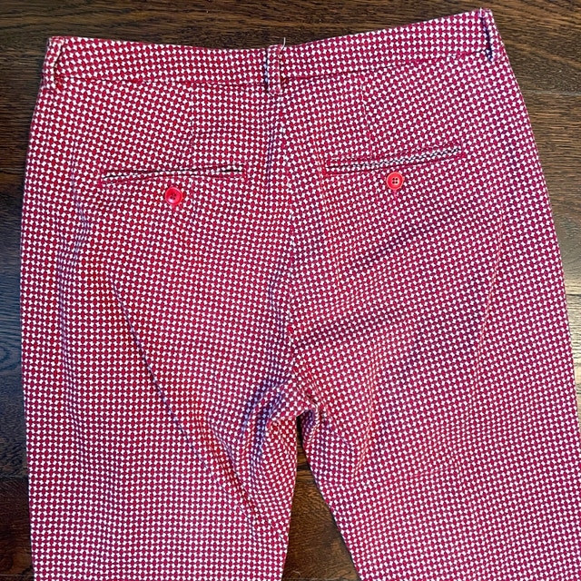 Max Mara Weekend Stretch Capri Pants Flare Red/Blue/White-Size 4 - photo 5