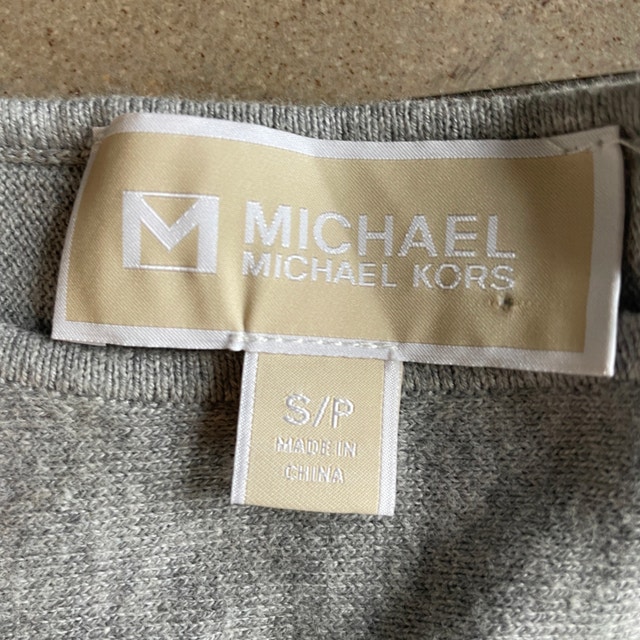 Michael Kors Fine Knit Grey Tunic Sweater - Small - photo 2