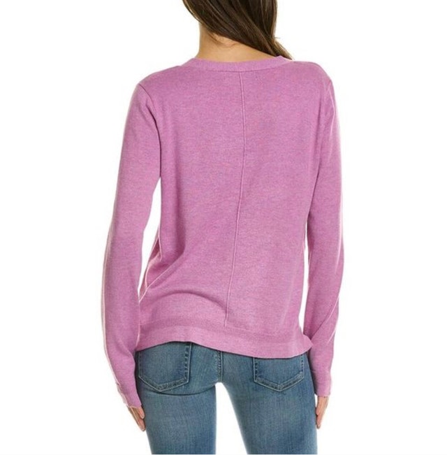 Pink Tartan Pink Clover Cotton Blend Sweater - Size Medium - photo 4