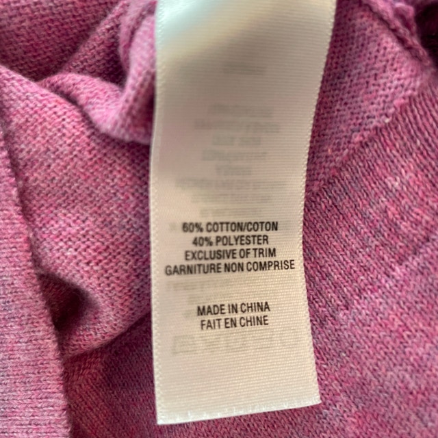 Pink Tartan Pink Clover Cotton Blend Sweater - Size Medium - photo 5
