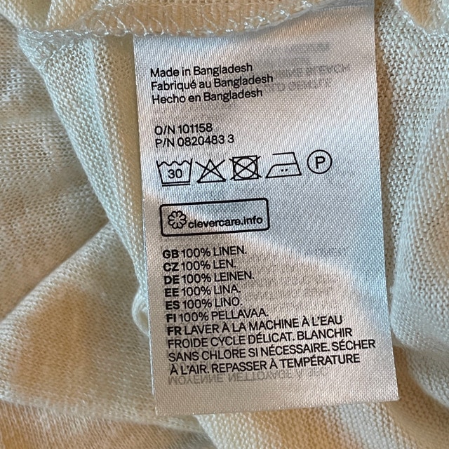 NEW Pale Yellow 100% Linen Tank Top from H&M. Size Large - photo 4