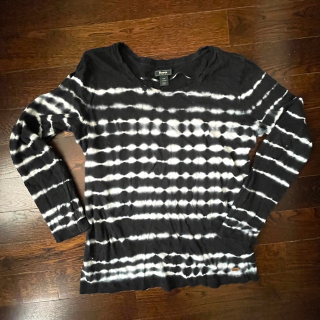 Roots Tie-Dye 100% Linen Long Sleeve Jersey - Small