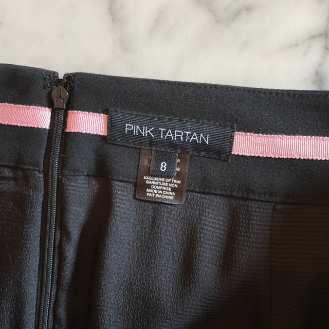 Pink Tartan Black Skirt with Ruffles - Size 8 - photo 2