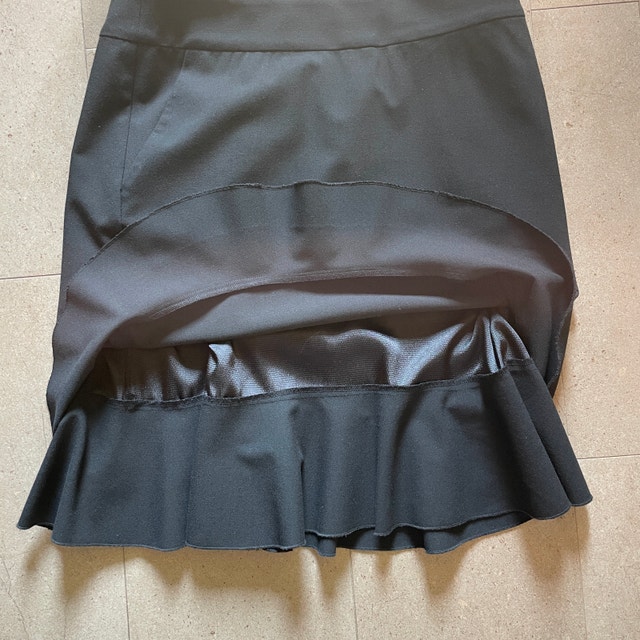 Pink Tartan Black Skirt with Ruffles - Size 8 - photo 3