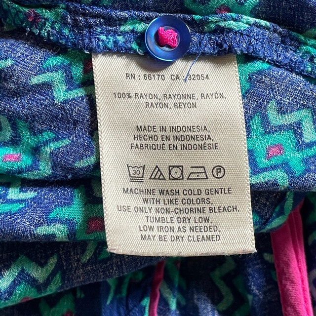 Maeve Anthropologie Ada Sleeveless Swing Blouse Blue/Pink-Sz. 10 - photo 4