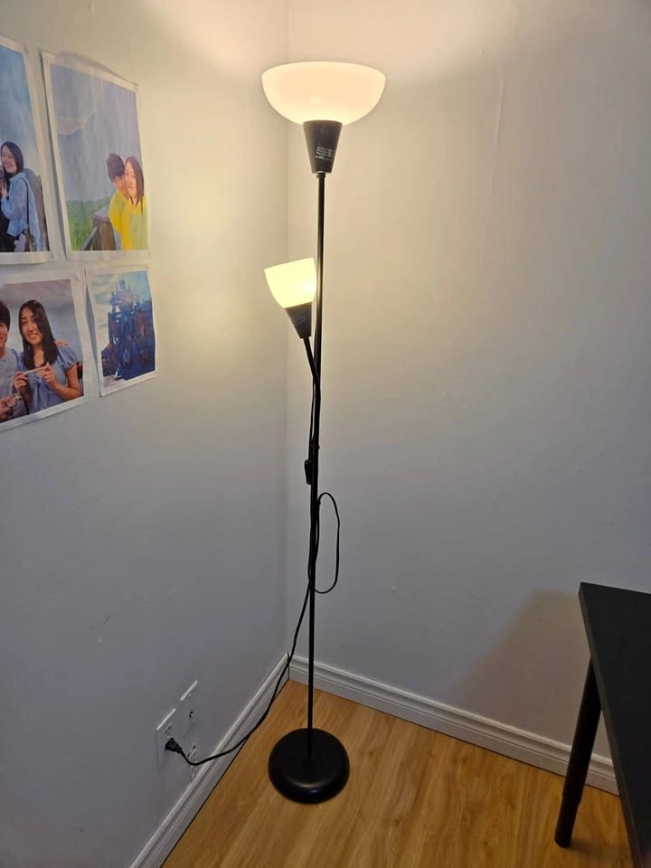 Tall Adjustable Lamp with Extra Bulbs
