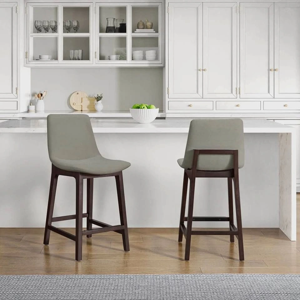 New Aiden & Ivy Fabric Counter Stool, 2-pack, Beige