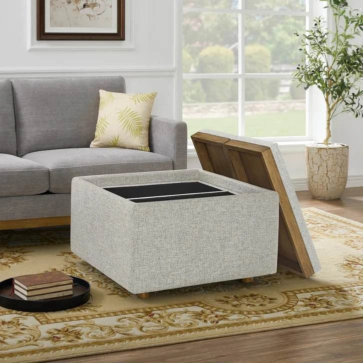 Thomasville Large Fabric Storage Pouf - photo 2