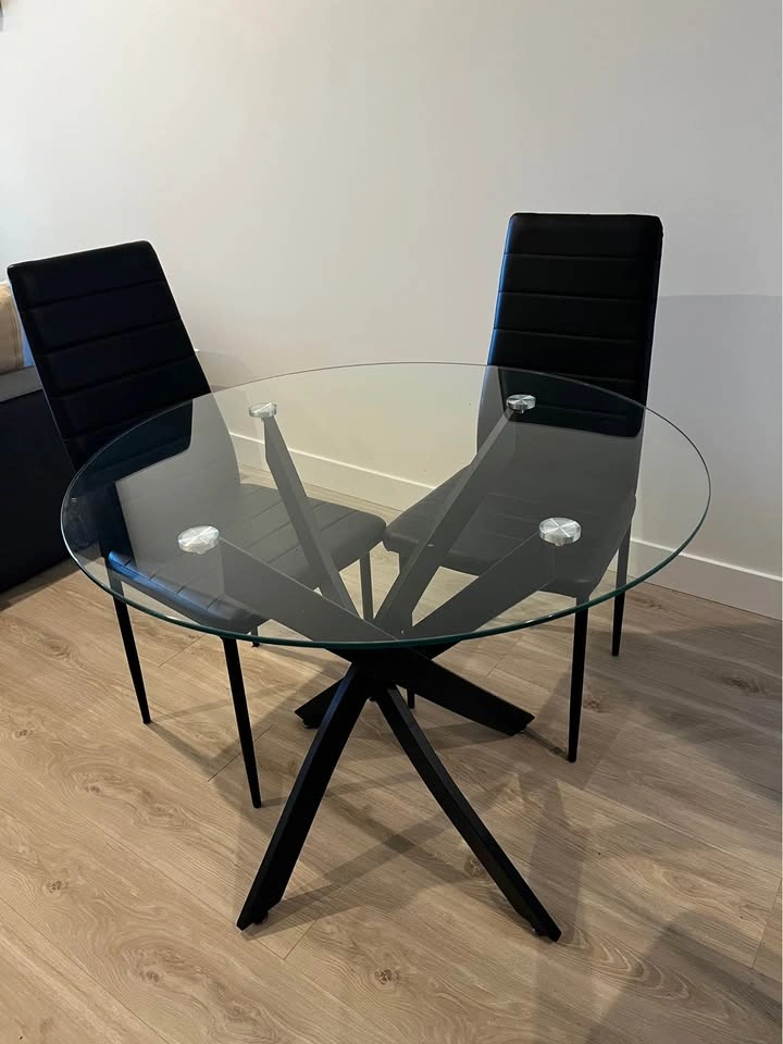 Round Dining Table and Chairs (4) Set - photo 3
