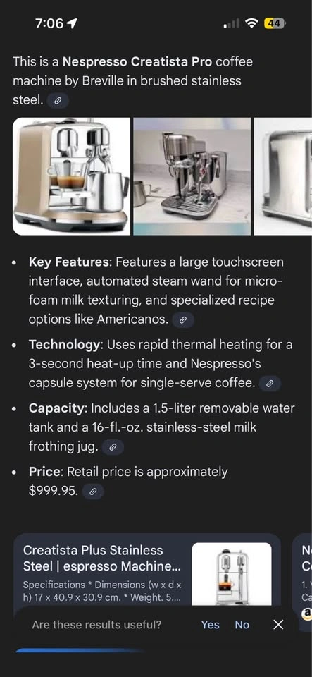Nespresso Creatista Plus Espresso Machine by Breville - photo 2