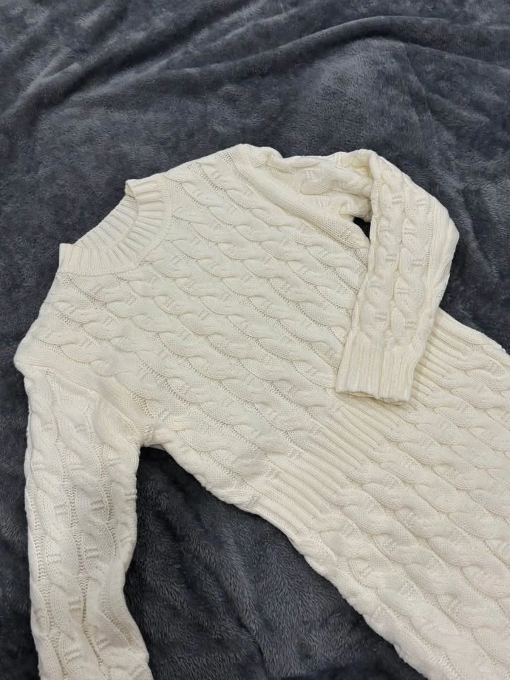 knitted white dress - photo 4