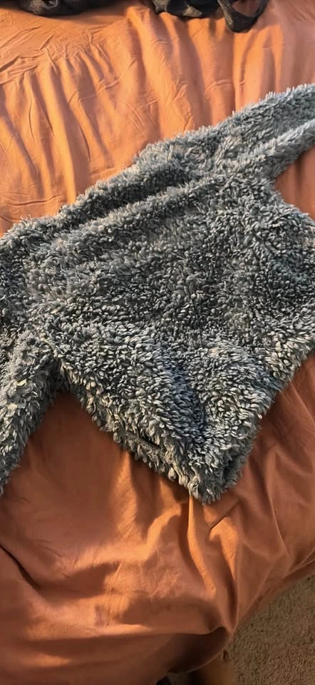 Blue Faux Fur Jacket - photo 2