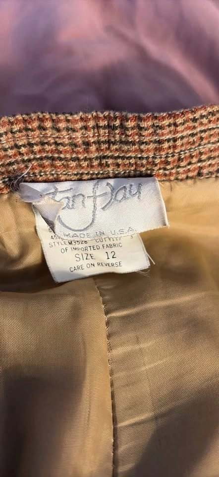 Checkered wool blend pants - photo 3