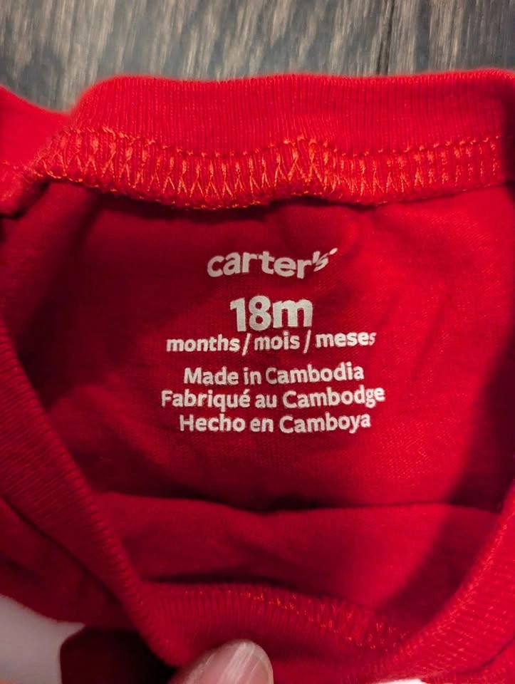 Carter's Baby T-Shirt LOVE Canada Maple Leaf 18 Months - photo 2