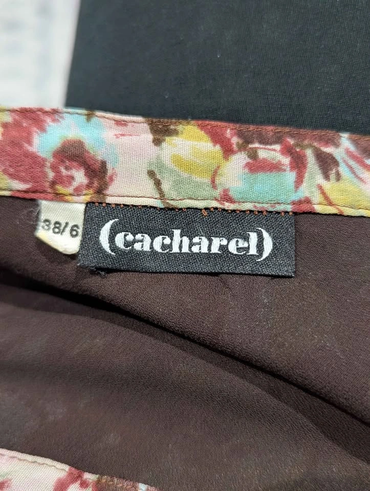 Vintage Cacharel Silk Floral A-Line Skirt – Size 38 (US XS) - photo 2