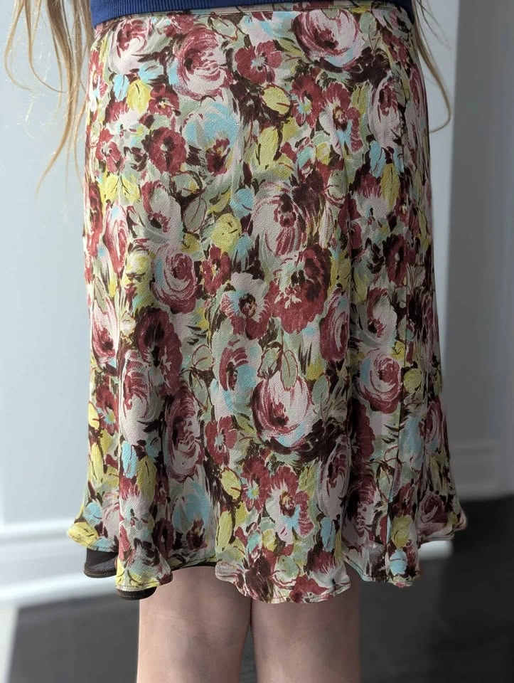 Vintage Cacharel Silk Floral A-Line Skirt – Size 38 (US XS) - photo 5