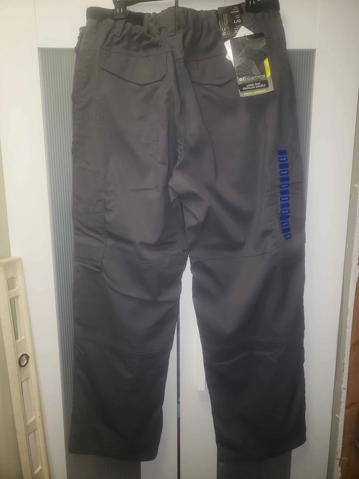 BC Clothing Lined Cargo Winter Pants Gray L/30 - photo 2