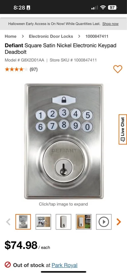 Defiant keypad lock image indicator(2)