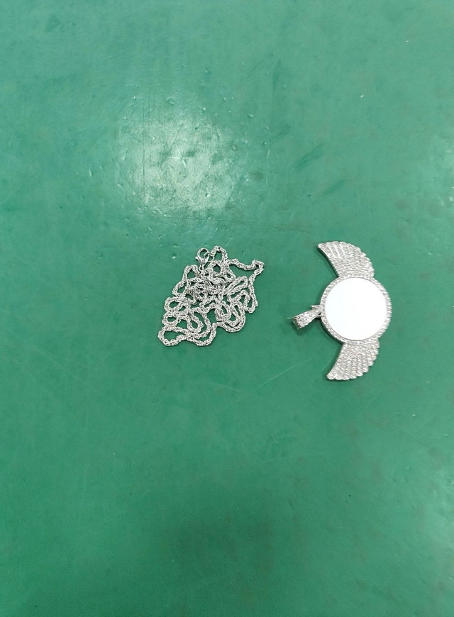 Silver circle chain - photo 2