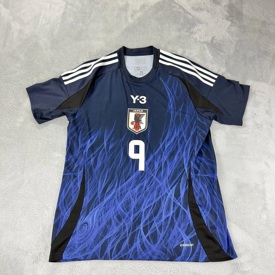 Adidas Japan Y-3 2024 Home Blue Jersey Ayase Ueda Men L IU0957