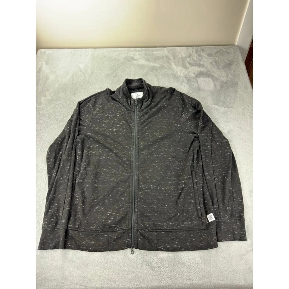 Reigning Champ Men's XXL Speckled Full Zip Hoodie - Made in Cana