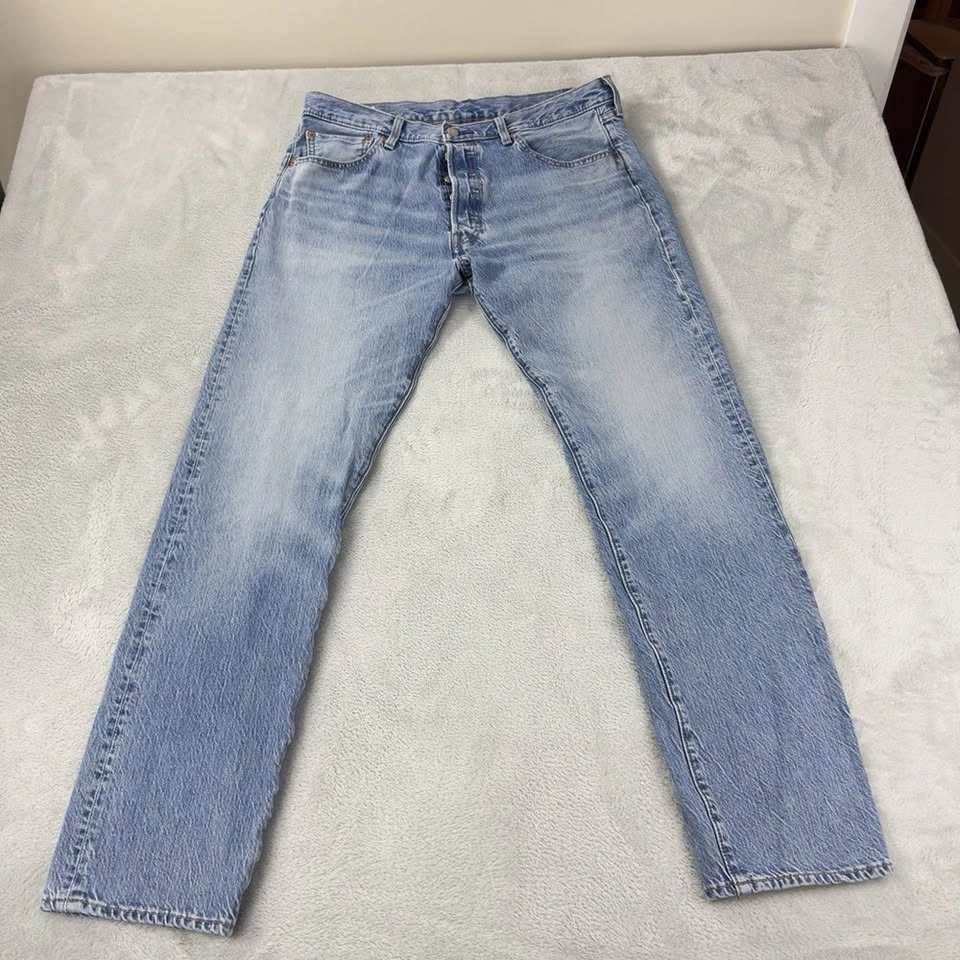 Levi's 501 ST Men's Jeans 36x31 Selvedge Button Fly - photo 4