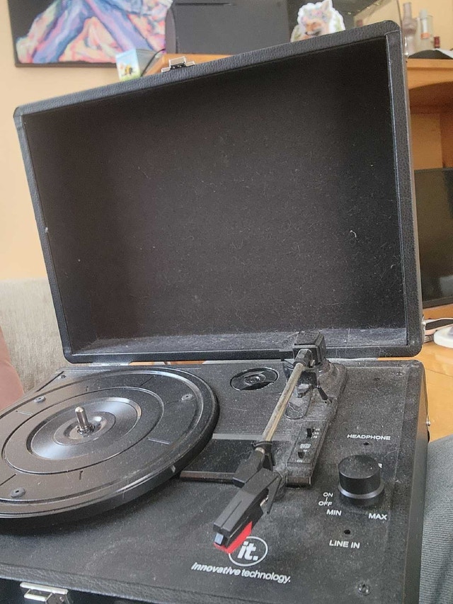 Record Player with Power Cord