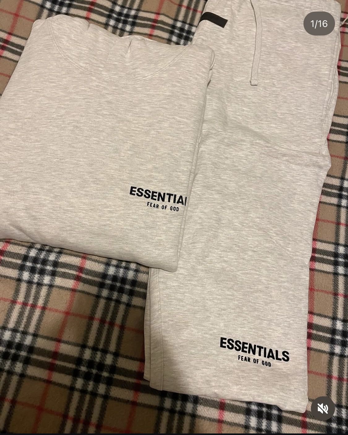 Light oat meal sweat suit size M