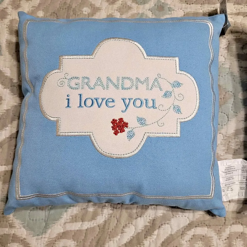 Perfect Gift Grandma Decor Pillow with Photo Slot thumbnail