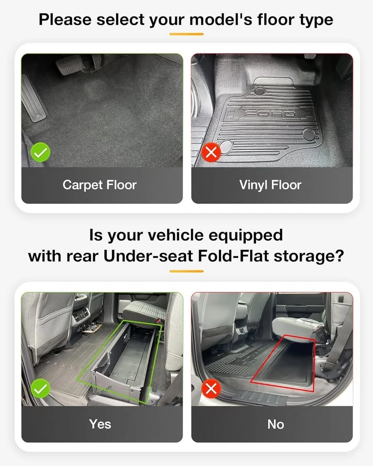 NEW Floor Mats for Ford Super Duty Crew Cab 2017-2026 - photo 3