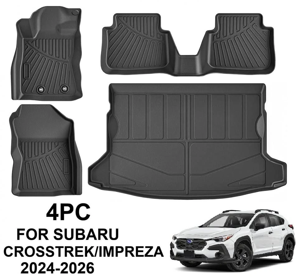 2024-26 Subaru Crosstrek/Impreza All-Weather Floor Mats & Trunk