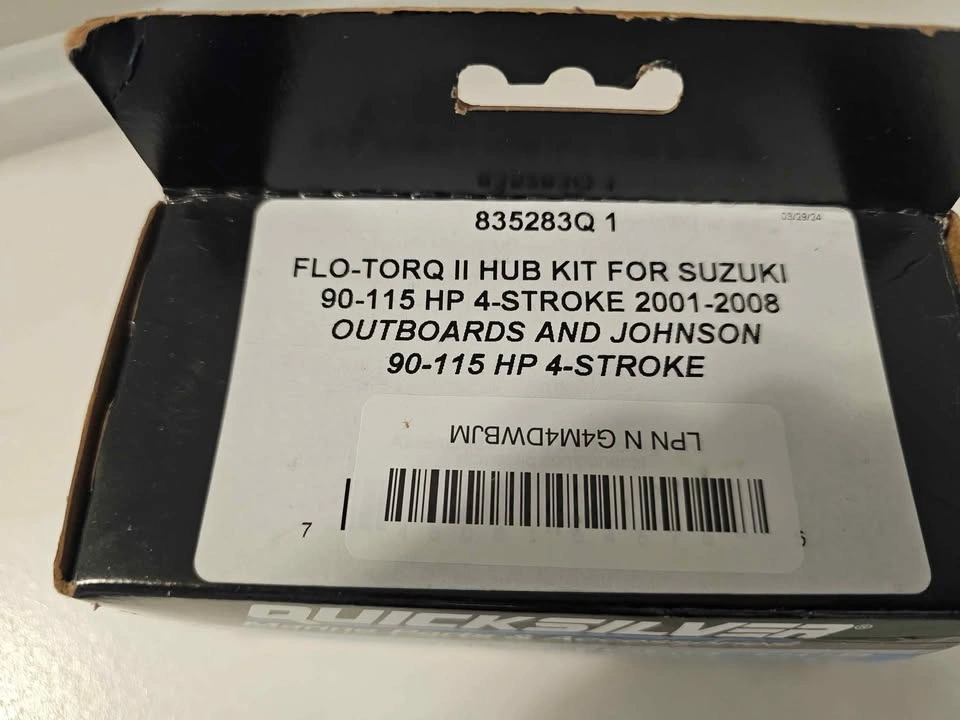 Quicksilver 835283Q1 Flo-Torq II Hub Kit Suzuki - photo 3