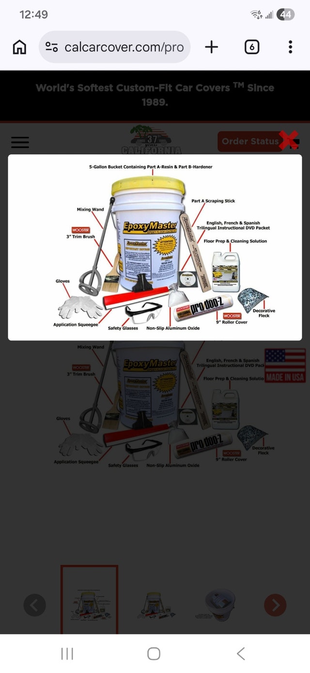 Epoxy Master Epoxy Floor Coating Kit - photo 3