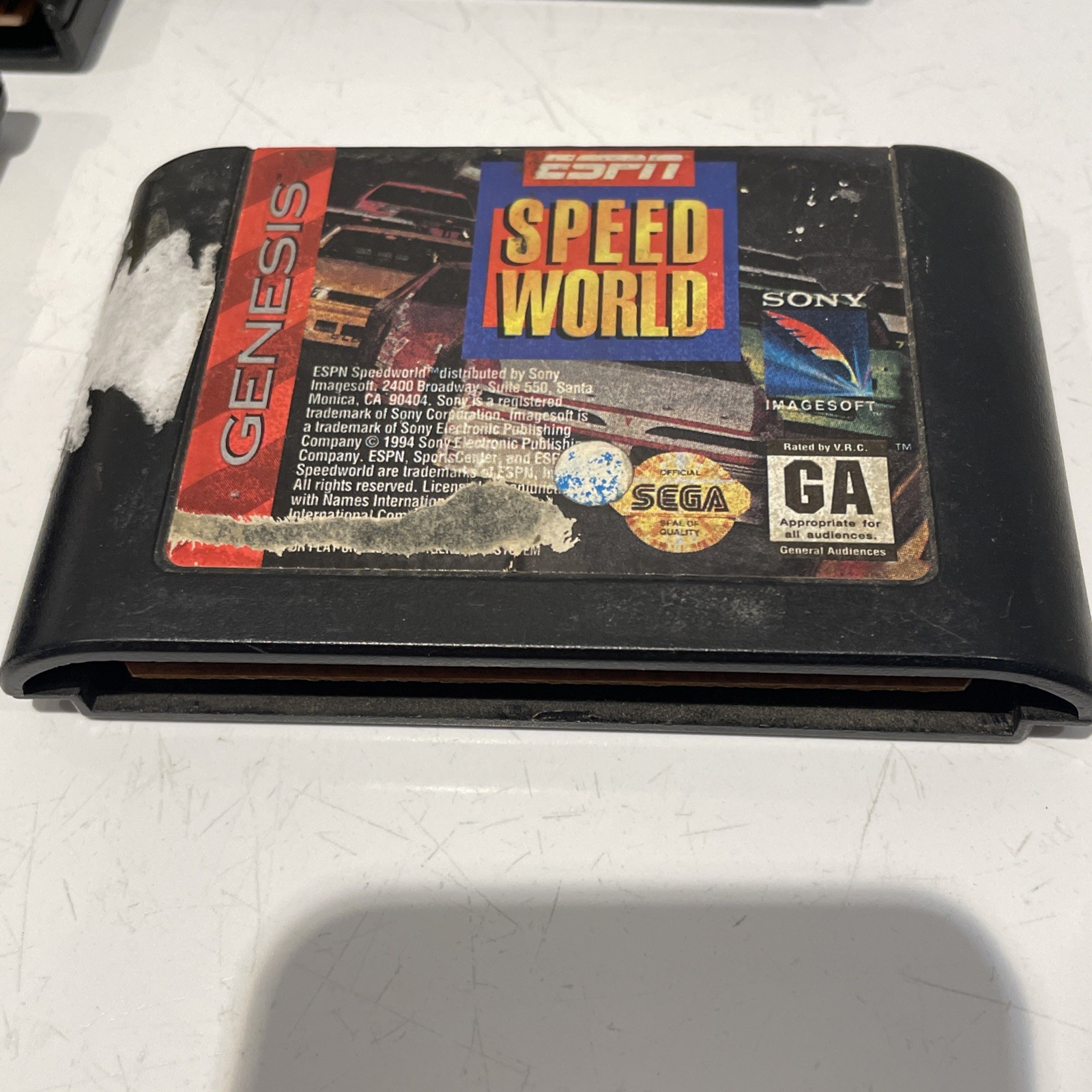 Sega Genesis Sports Racing Lot 6 Games Tested - photo 2