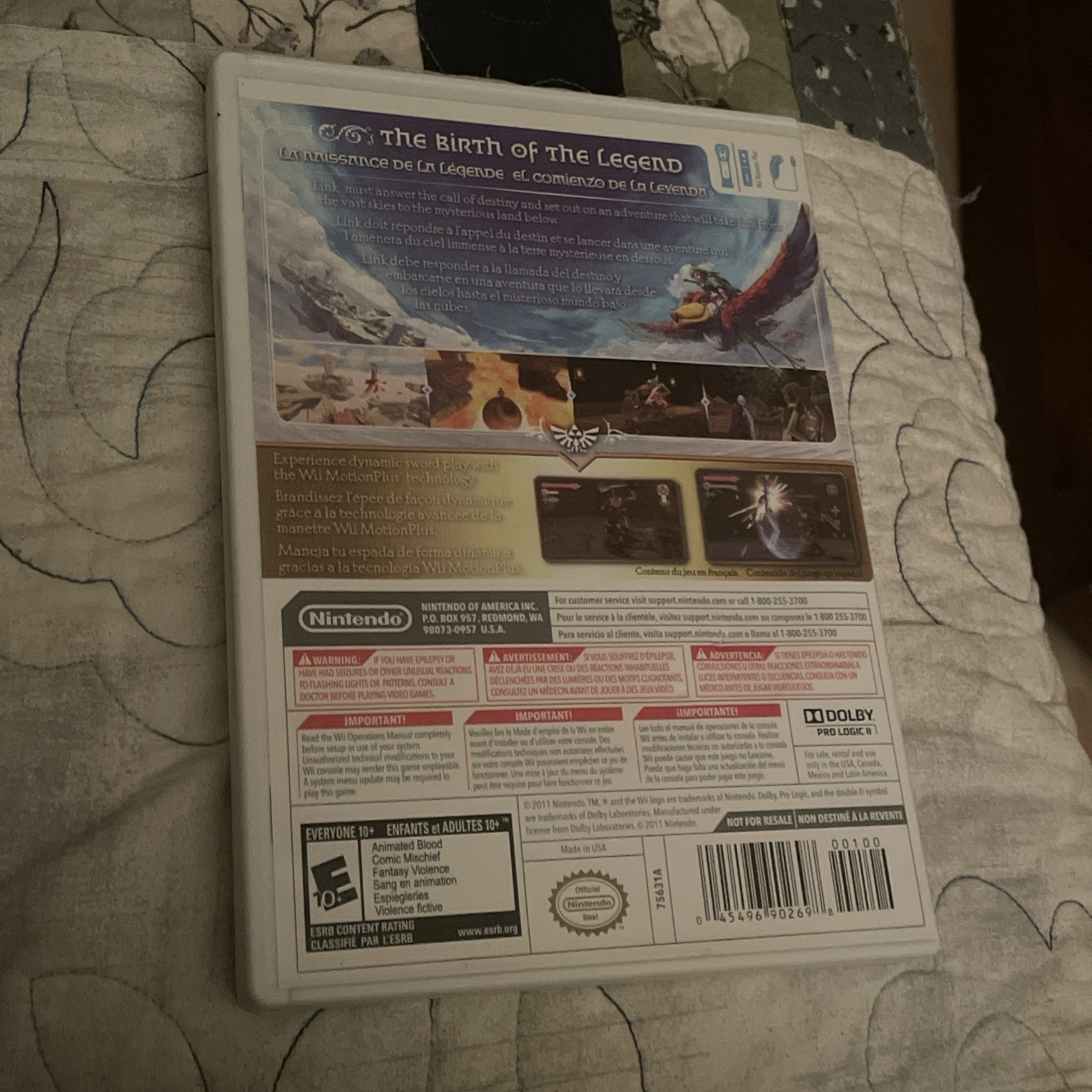 The Legend of Zelda: Skyward Sword (Wii) CIB With CD - photo 4